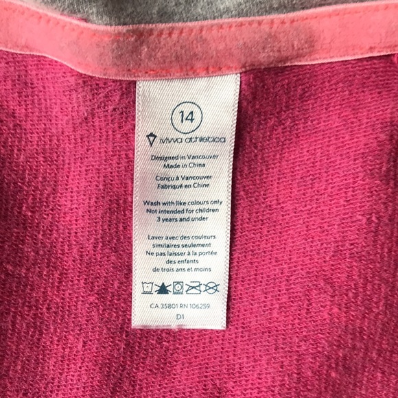 Ivivva by Lululemon Hoodie Size 14 - Picture 6 of 8